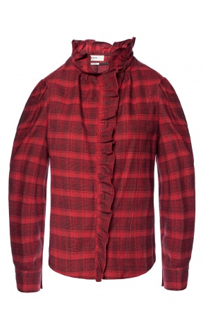 Checked shirt with ruffle, zdjęcie 1 Checked shirt with ruffle od Isabel Marant Etoile